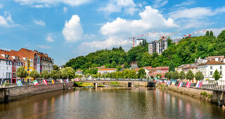 The,Moselle,River,In,Epinal,,The,Vosges,Department,Of,France