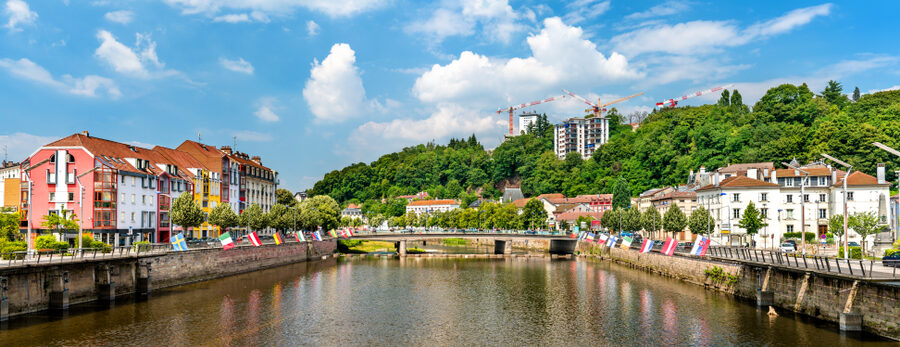 The,Moselle,River,In,Epinal,,The,Vosges,Department,Of,France