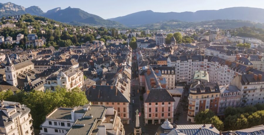 Chambery,Panoramic,View,,France,Architecture