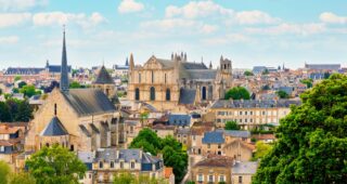Panoramic,View,Of,Poitiers,City,Landscape-,France