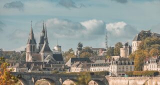 A,View,Of,The,Loire,River,,With,A,Stone,Bridge